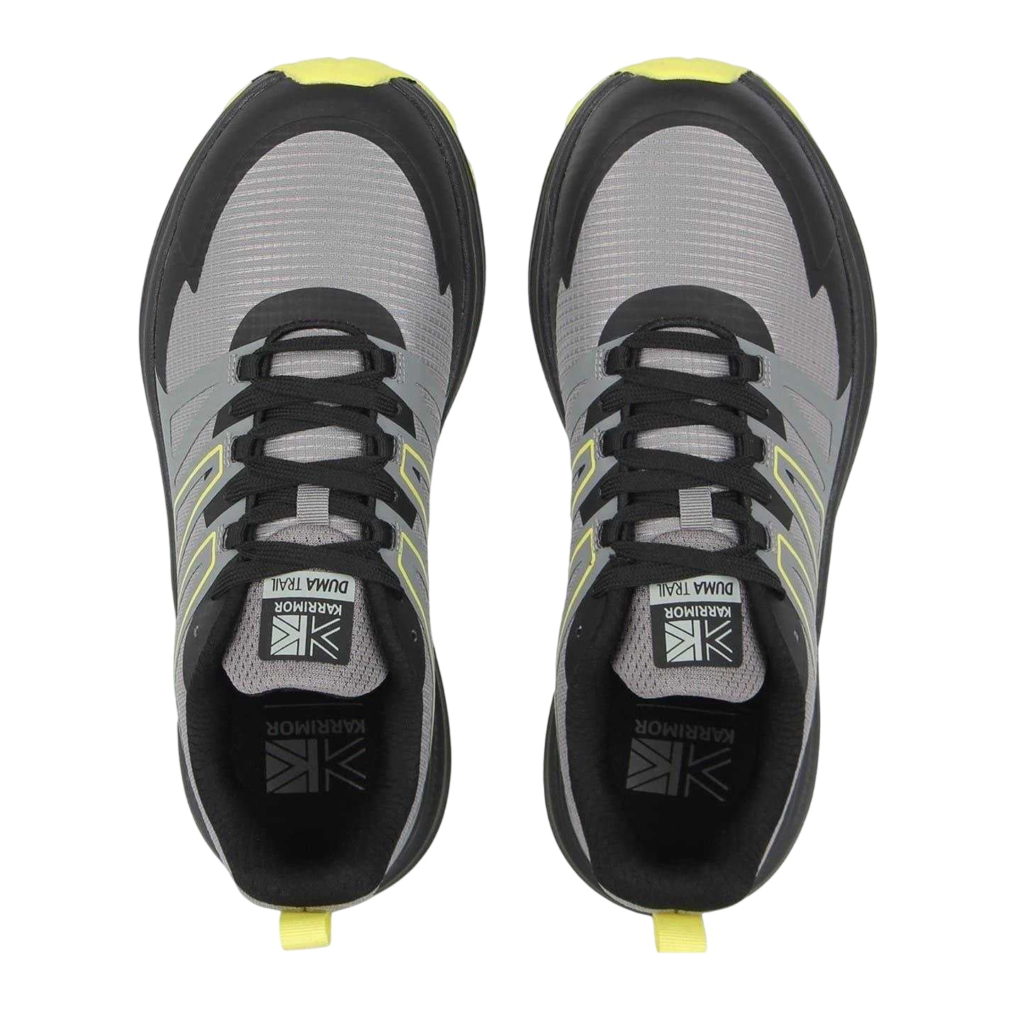 Grey-Black-Fluro Yellow - Lifestyle - Karrimor Mens Duma 00 Trainers