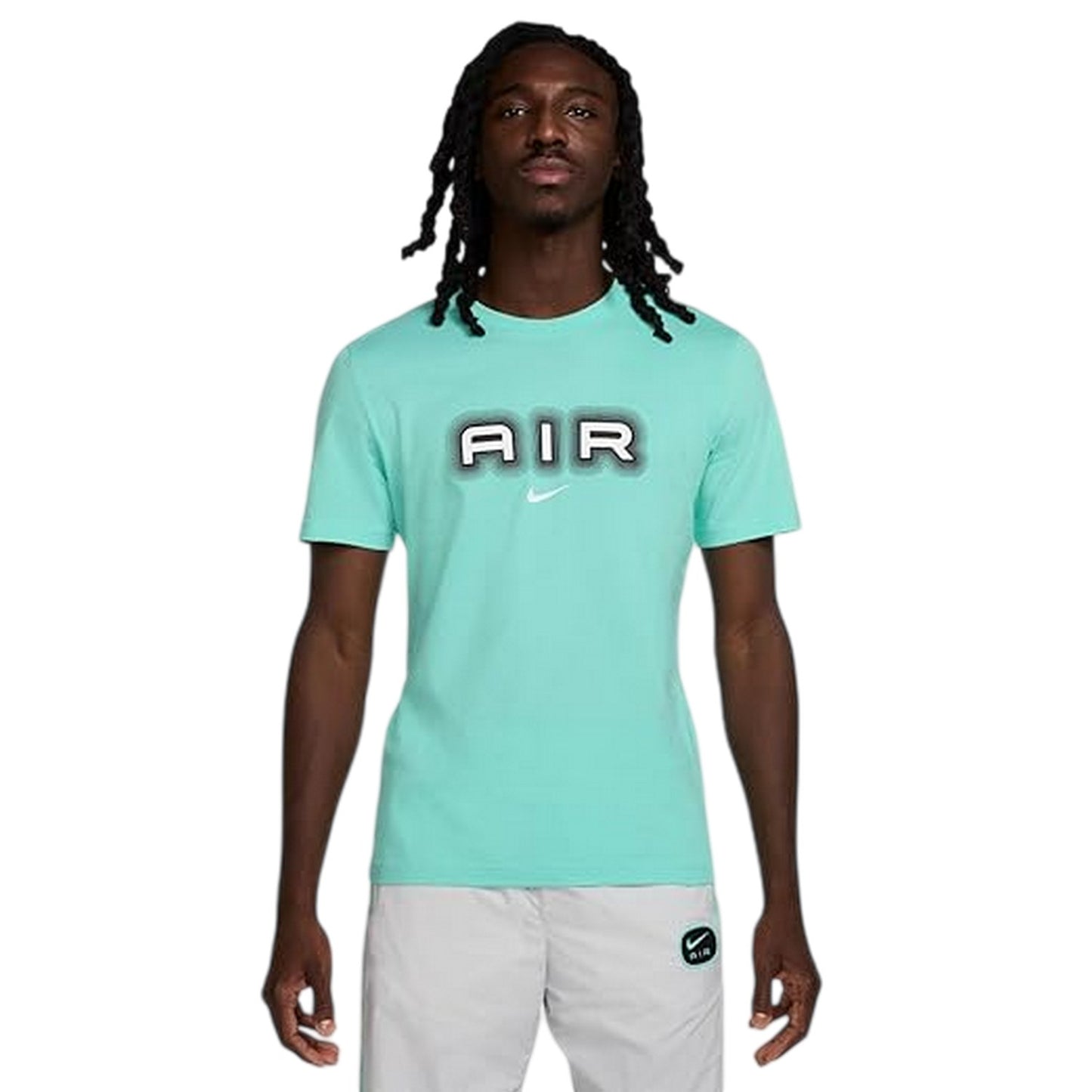 Turquoise - Front - Nike Mens Air Graphic T-Shirt
