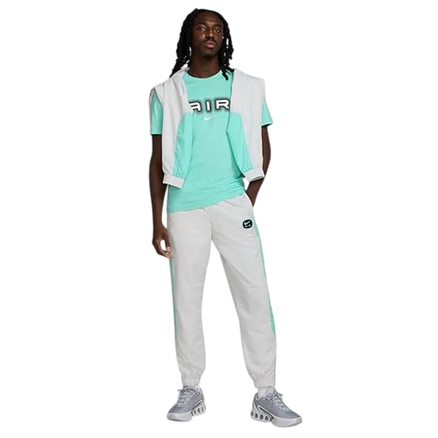 Turquoise - Side - Nike Mens Air Graphic T-Shirt