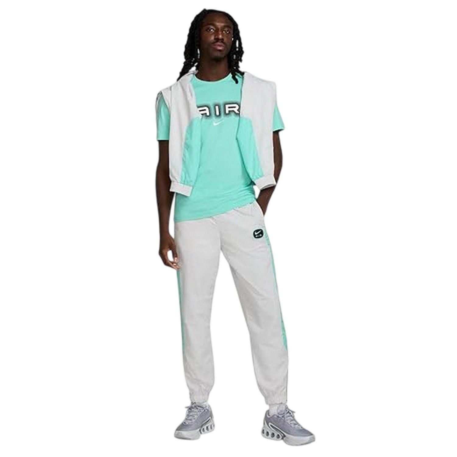 Turquoise - Side - Nike Mens Air Graphic T-Shirt