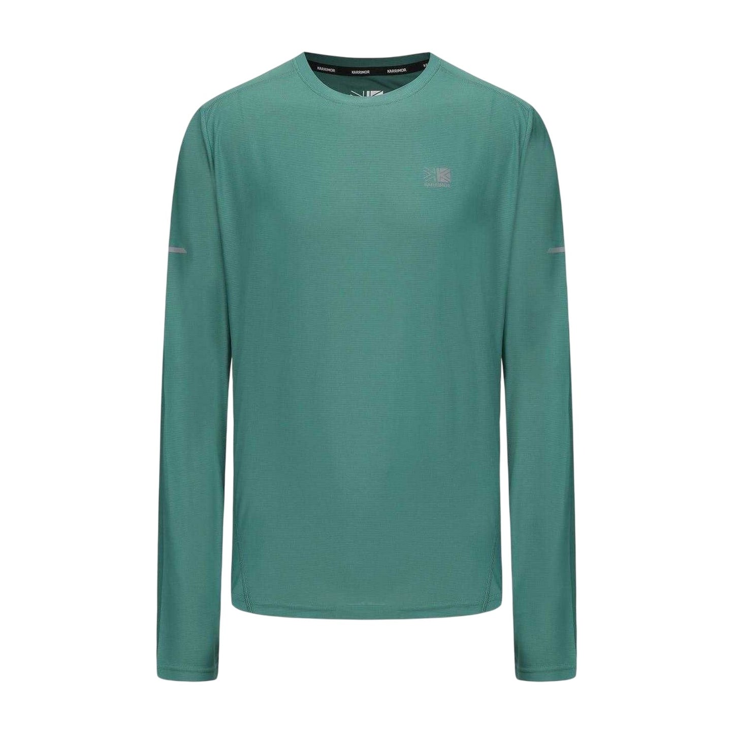 Spruce Green - Front - Karrimor Mens Reflective Detail Long-Sleeved T-Shirt