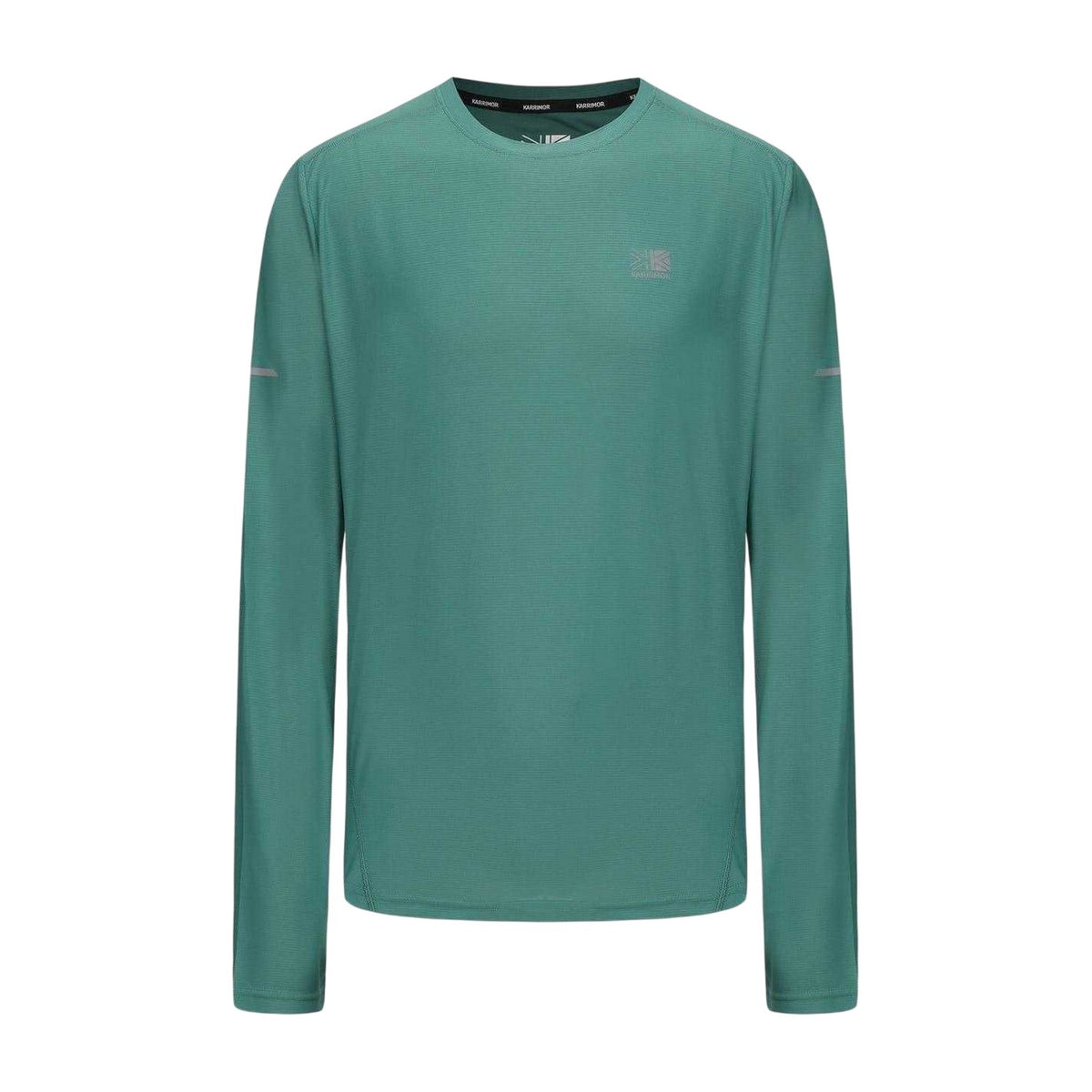 Spruce Green - Front - Karrimor Mens Reflective Detail Long-Sleeved T-Shirt