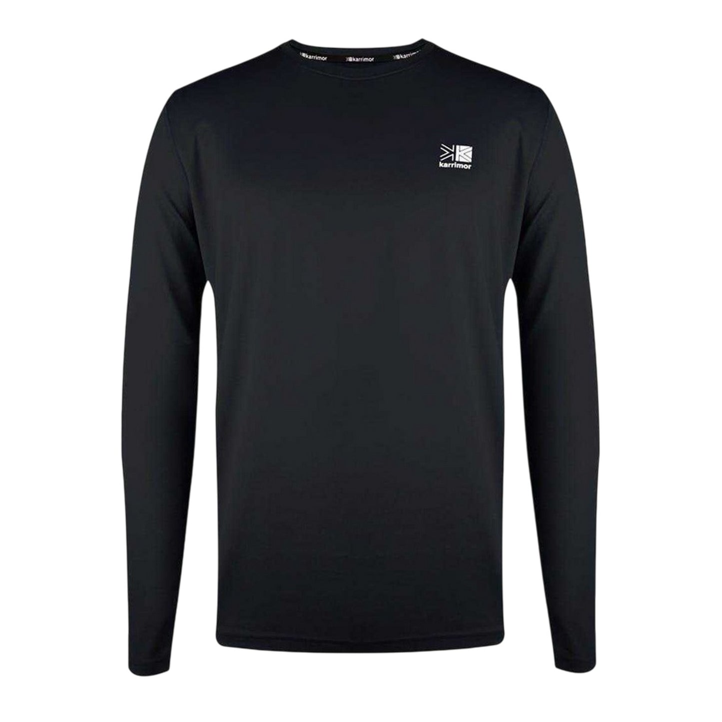 Black - Front - Karrimor Mens Reflective Detail Long-Sleeved T-Shirt
