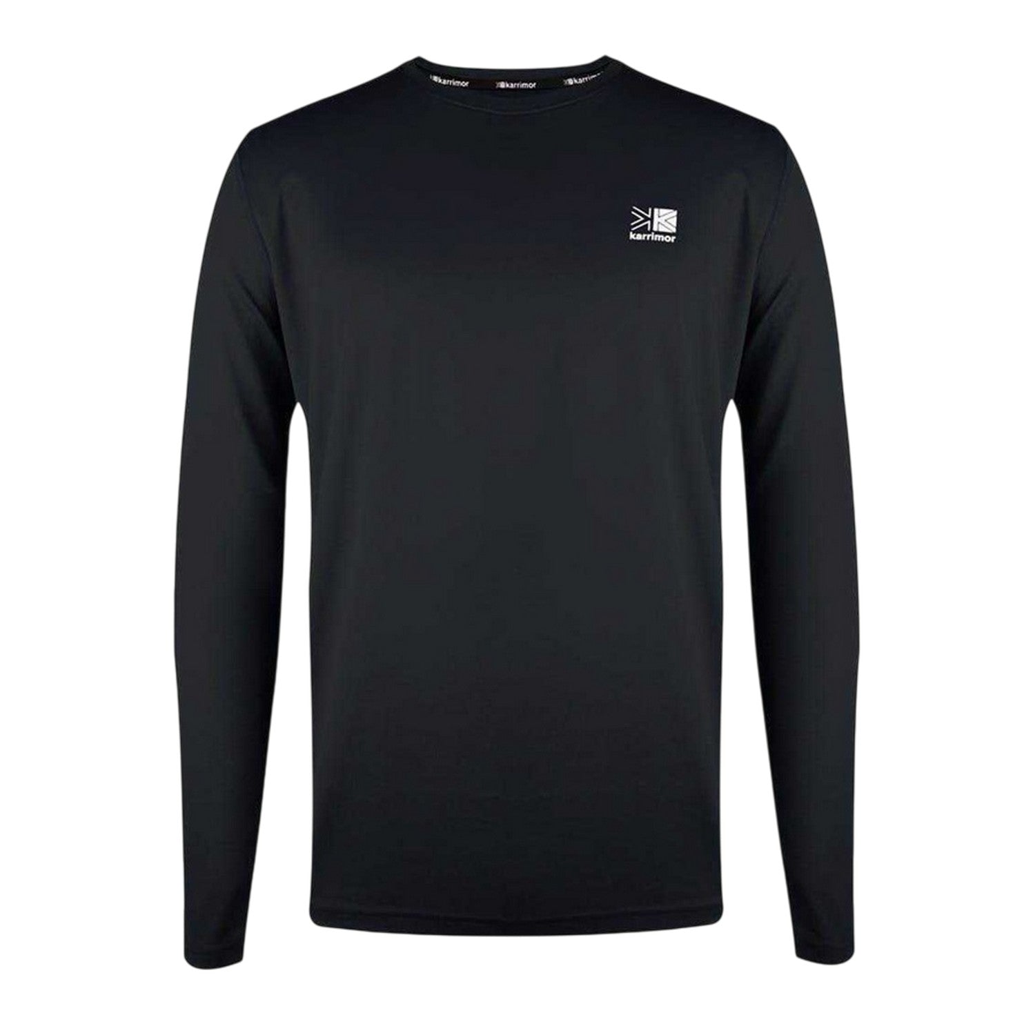 Black - Front - Karrimor Mens Reflective Detail Long-Sleeved T-Shirt