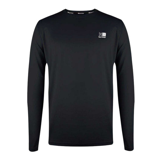 Black - Front - Karrimor Mens Reflective Detail Long-Sleeved T-Shirt