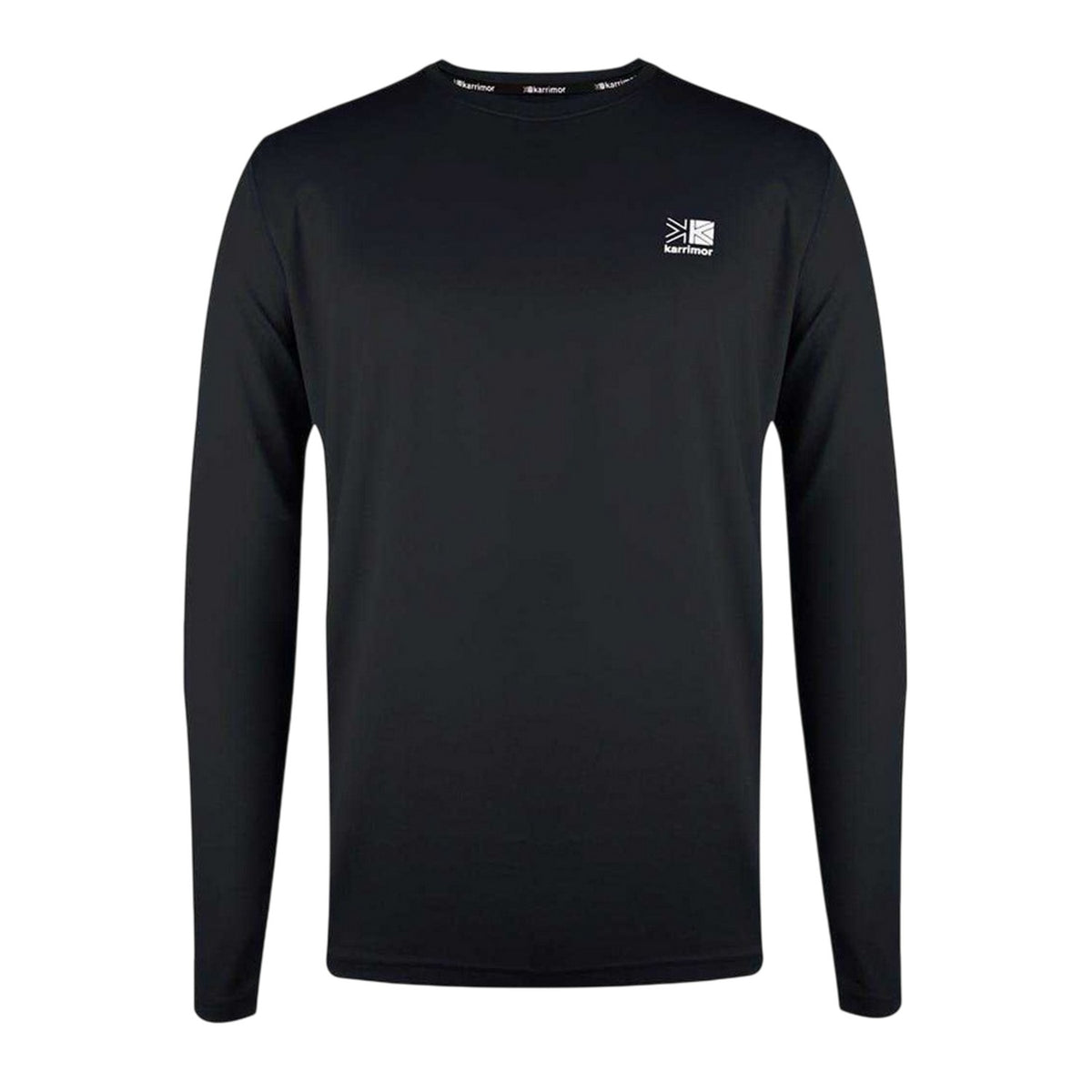 Black - Front - Karrimor Mens Reflective Detail Long-Sleeved T-Shirt