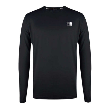 Black - Front - Karrimor Mens Reflective Detail Long-Sleeved T-Shirt