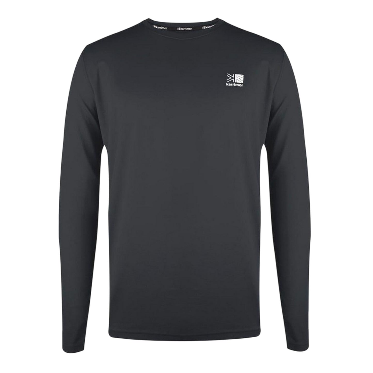 Charcoal - Front - Karrimor Mens Reflective Detail Long-Sleeved T-Shirt