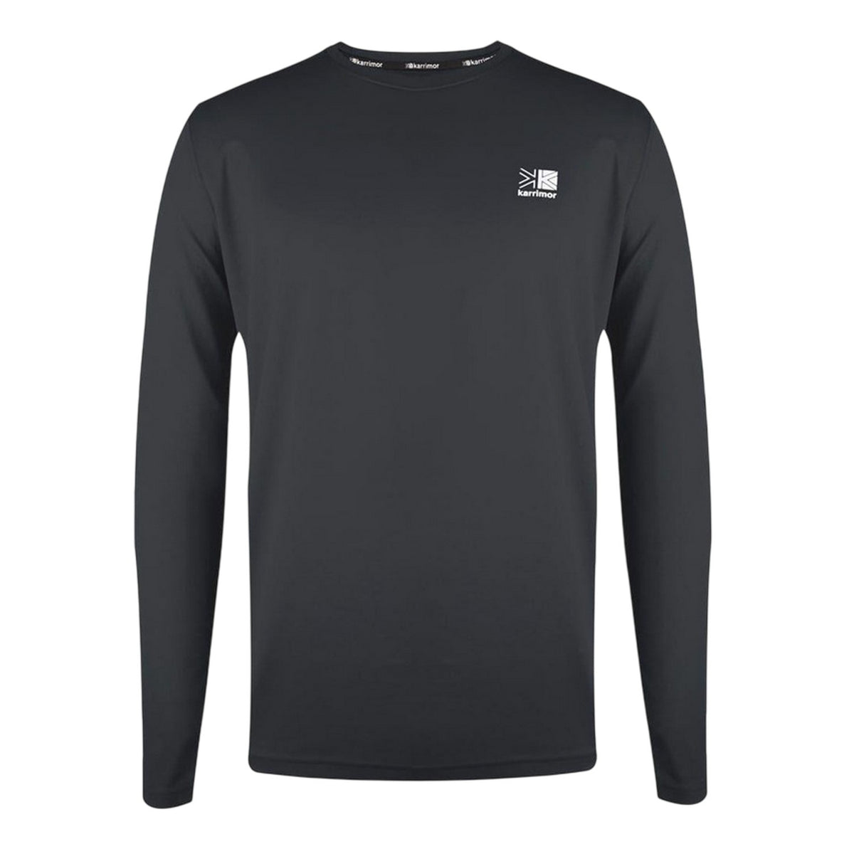 Charcoal - Front - Karrimor Mens Reflective Detail Long-Sleeved T-Shirt