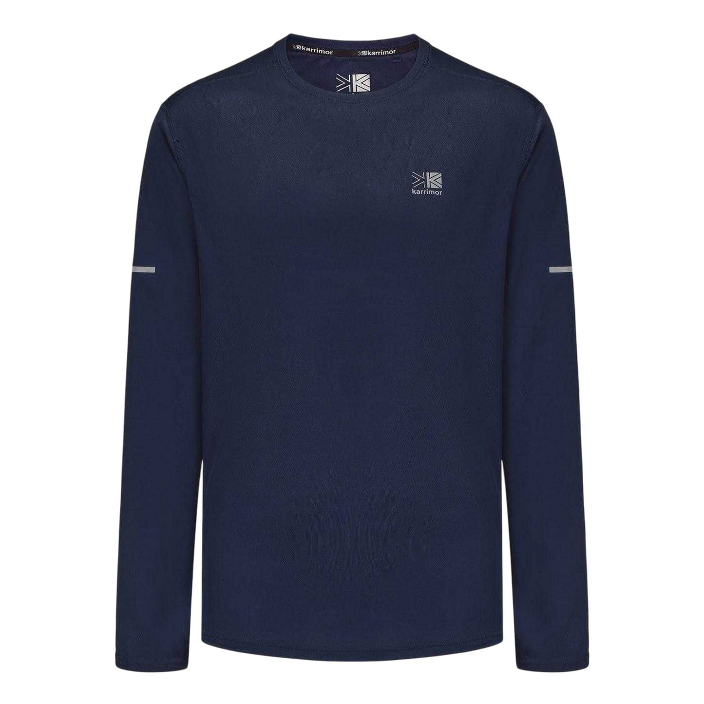 Navy - Front - Karrimor Mens Reflective Detail Long-Sleeved T-Shirt
