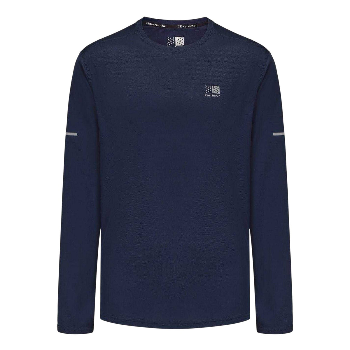 Navy - Front - Karrimor Mens Reflective Detail Long-Sleeved T-Shirt