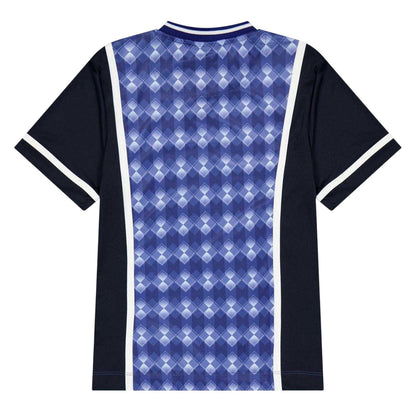 Now Blue - Back - Lyle & Scott Childrens-Kids 1874 Argyle V Neck T-Shirt