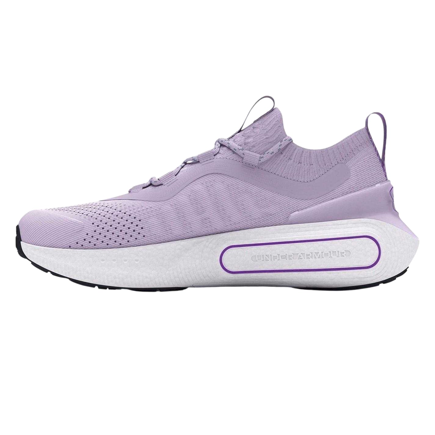 Purple - Side - Under Armour Womens-Ladies Phantom 3 Cushioned Shoes