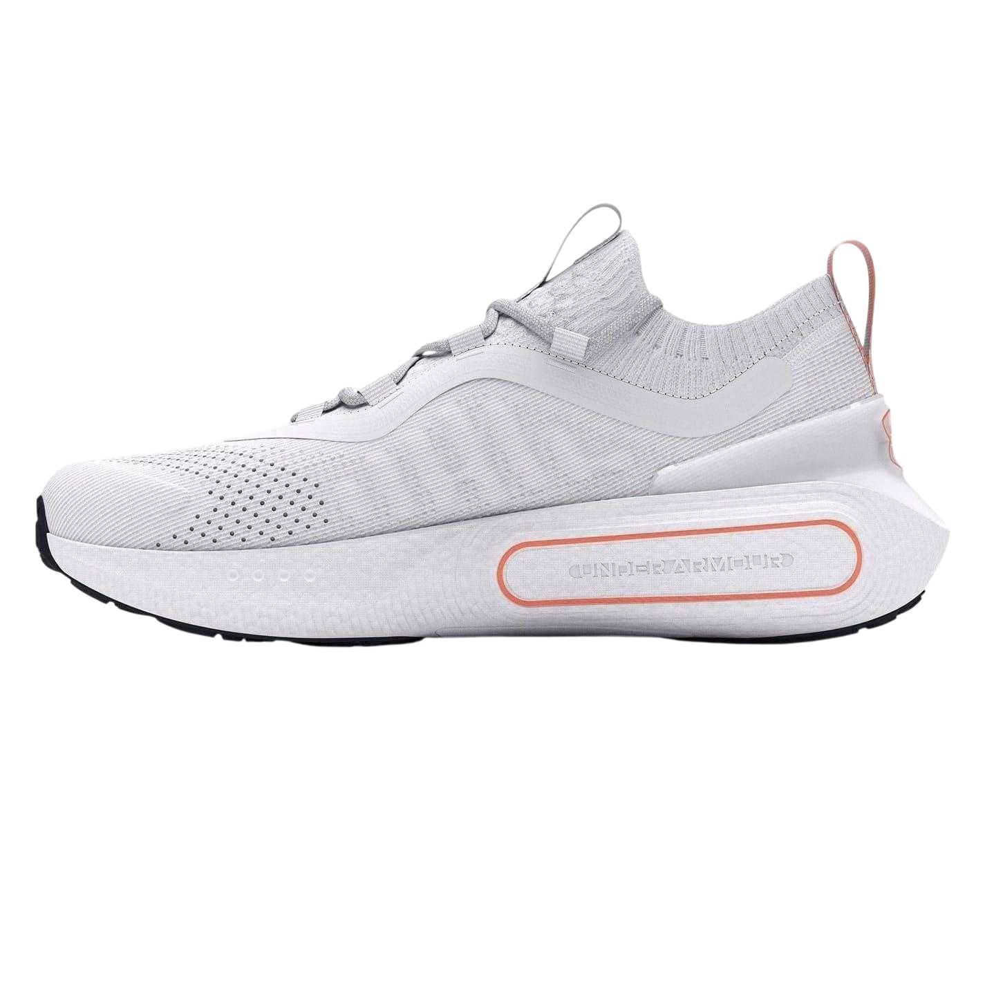 White - Side - Under Armour Womens-Ladies Phantom 3 Cushioned Shoes
