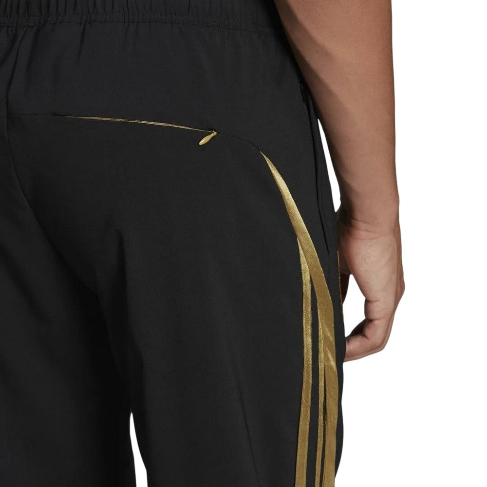 Black - Side - Adidas Unisex Adult 2021-22 Woven Arsenal FC Training Jogging Bottoms