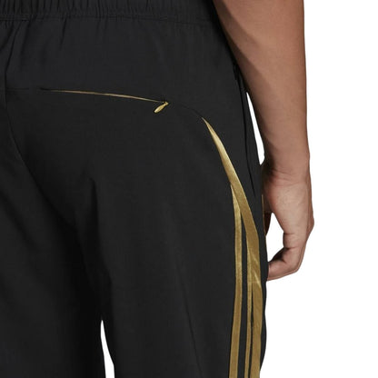 Black - Side - Adidas Unisex Adult 2021-22 Woven Arsenal FC Training Jogging Bottoms