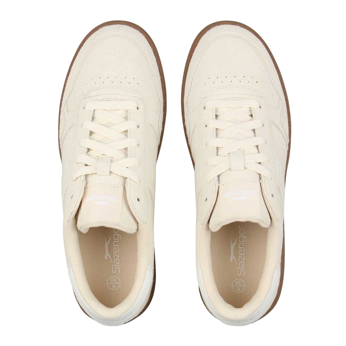 Chalk-Gum - Lifestyle - Slazenger Mens Baton Leather Trainers