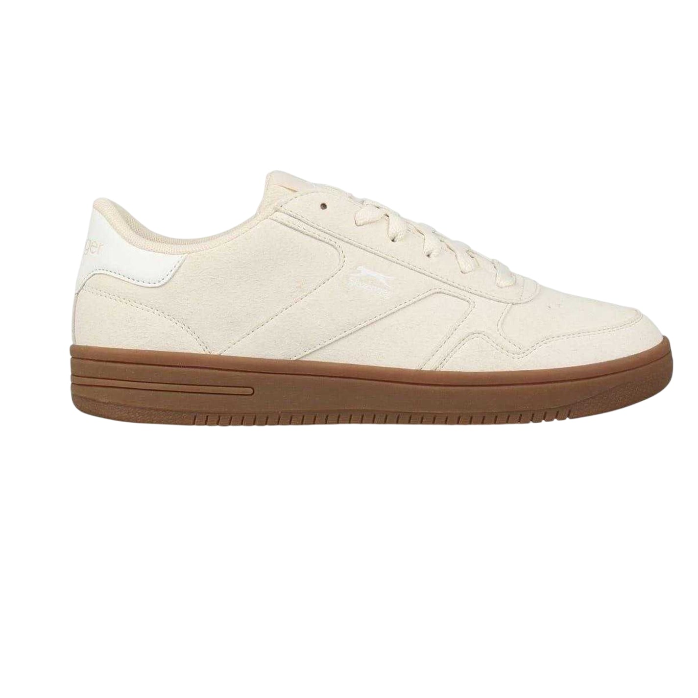 Chalk-Gum - Front - Slazenger Mens Baton Leather Trainers