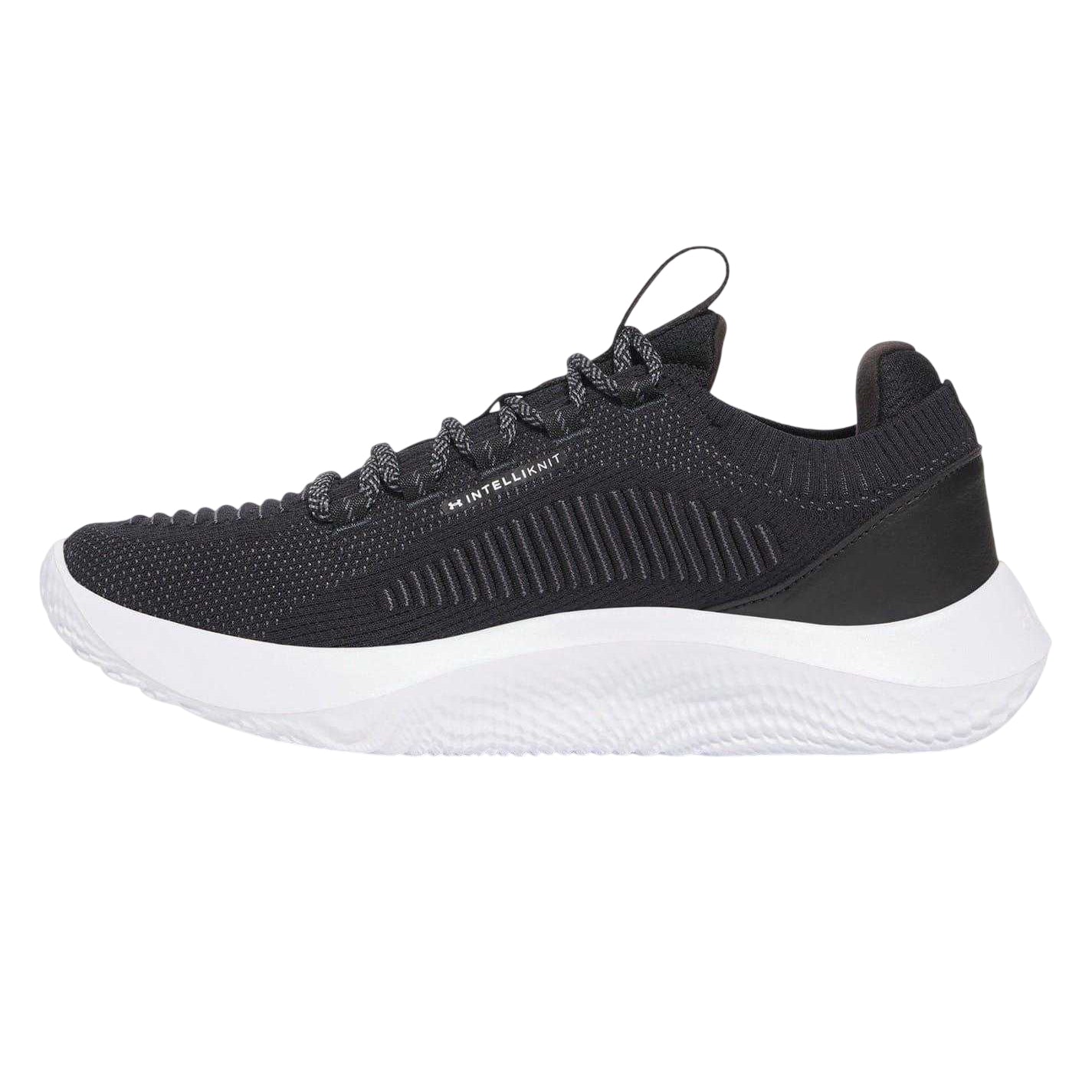 Black-White - Back - Under Armour Mens Dynamic IntelliKnit Trainers