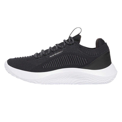 Black-White - Back - Under Armour Mens Dynamic IntelliKnit Trainers