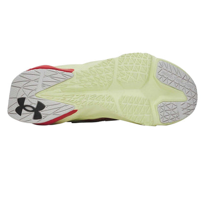 Blue-Green-Grey Blue - Back - Under Armour Childrens-Kids Scramjet Trainers