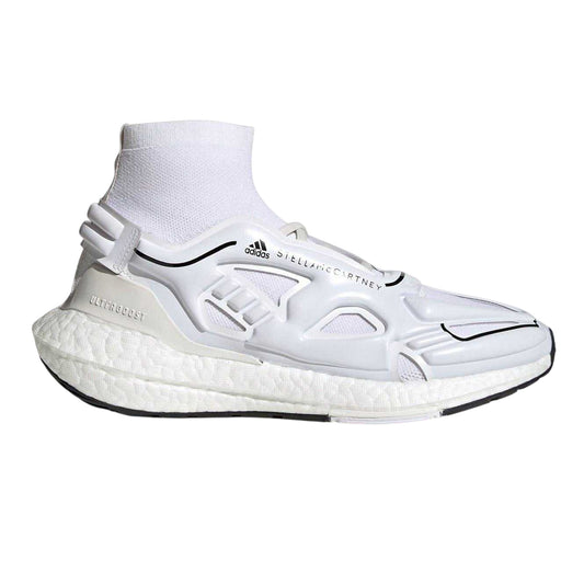 White - Front - Adidas Womens-Ladies Asmc Road Sock Trainers