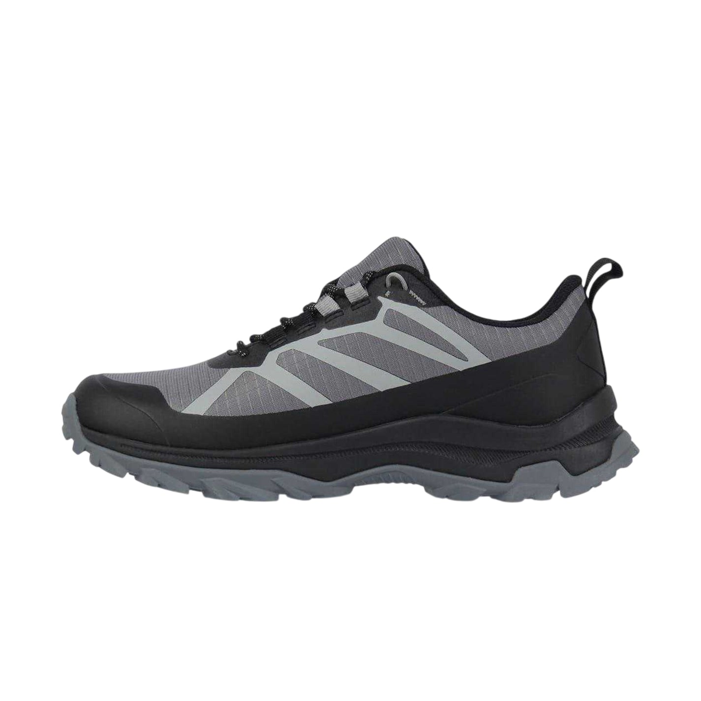 Black-Grey - Side - Karrimor Mens Waterproof Low Cut Flat Shoes