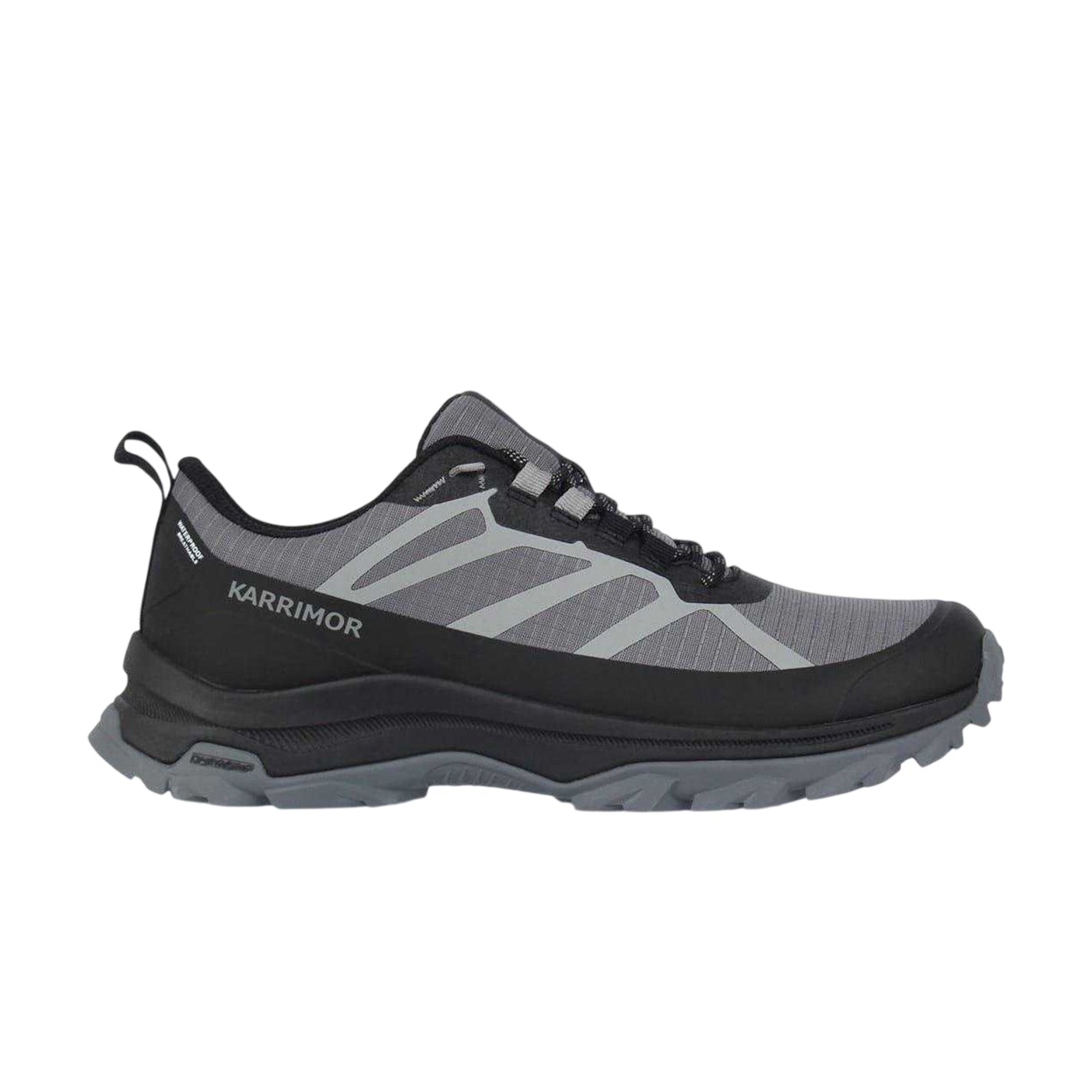 Black-Grey - Lifestyle - Karrimor Mens Waterproof Low Cut Flat Shoes