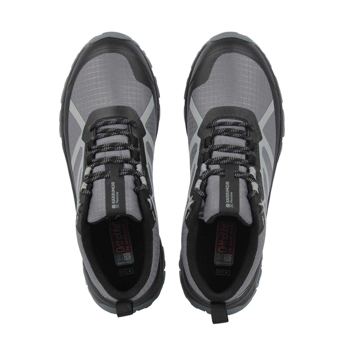 Black-Grey - Pack Shot - Karrimor Mens Waterproof Low Cut Flat Shoes