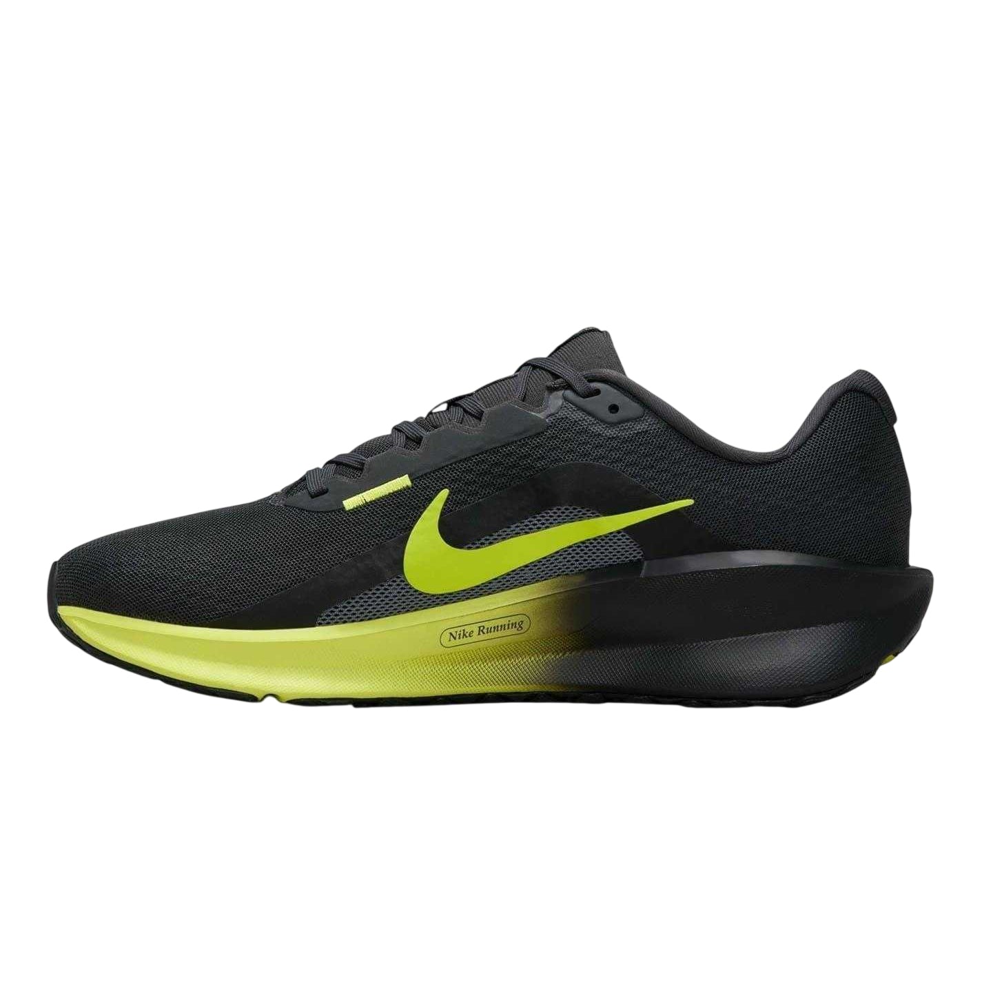 Black-Green - Side - Nike Mens Downshifter 13 Trainers