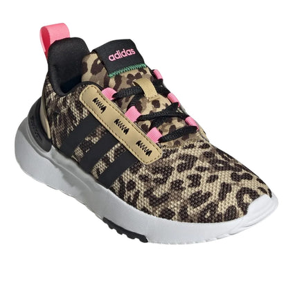 Pink-Black - Front - Adidas Childrens-Kids Racer TR21 Trainers