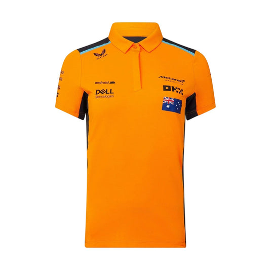 Autumn Glory-Phantom - Front - Castore Womens-Ladies McLaren F1 Polo Shirt