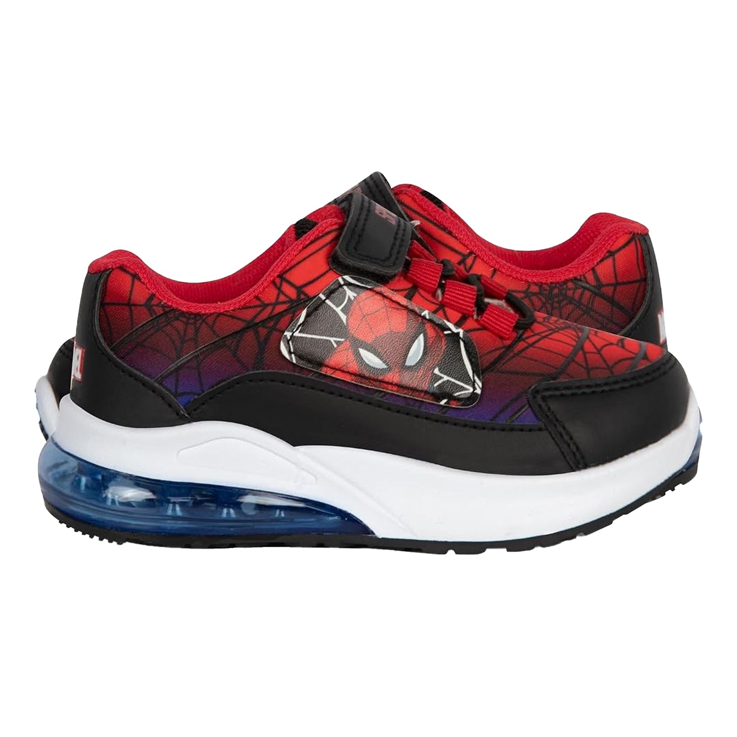 Blue - Side - Spider-Man Baby Boys Spider-Man Trainers