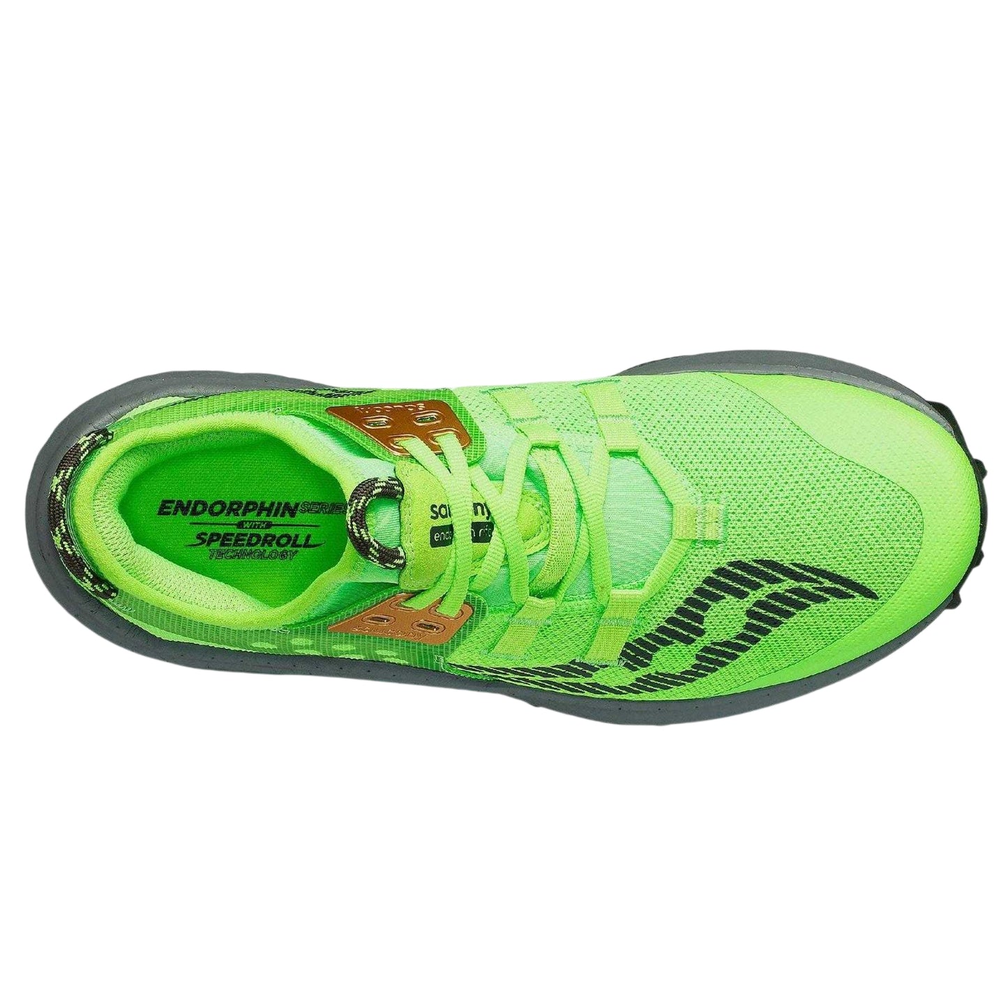 Lime - Side - Saucony Mens Endorphin Running Trainers