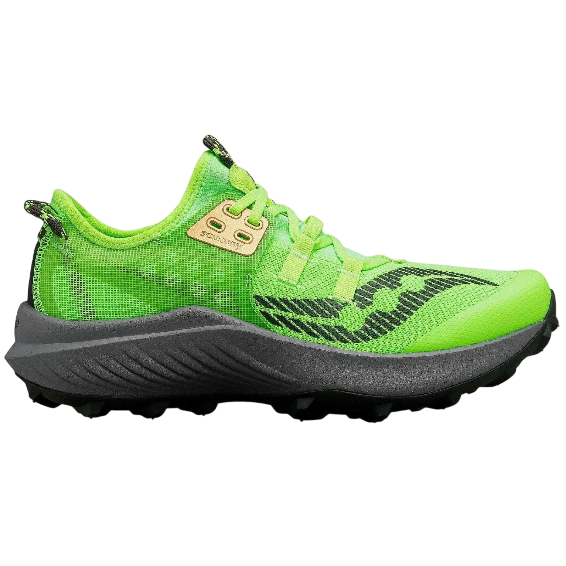 Lime - Front - Saucony Mens Endorphin Running Trainers