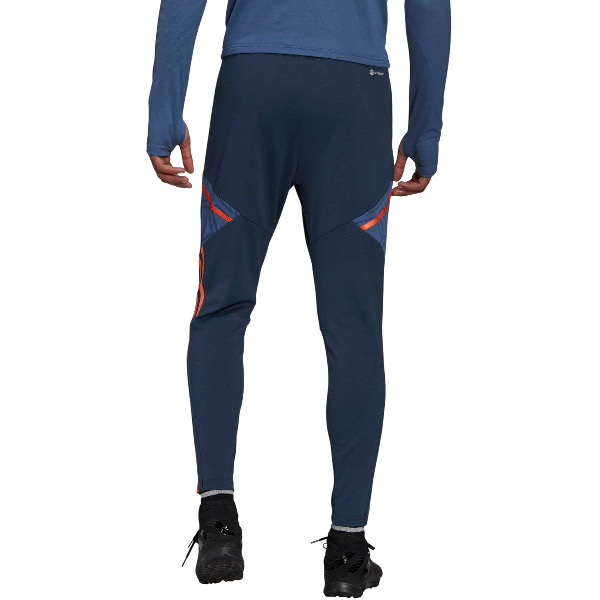 Navy - Back - Adidas Mens 2022-23 Manchester United FC Tracksuit Bottoms