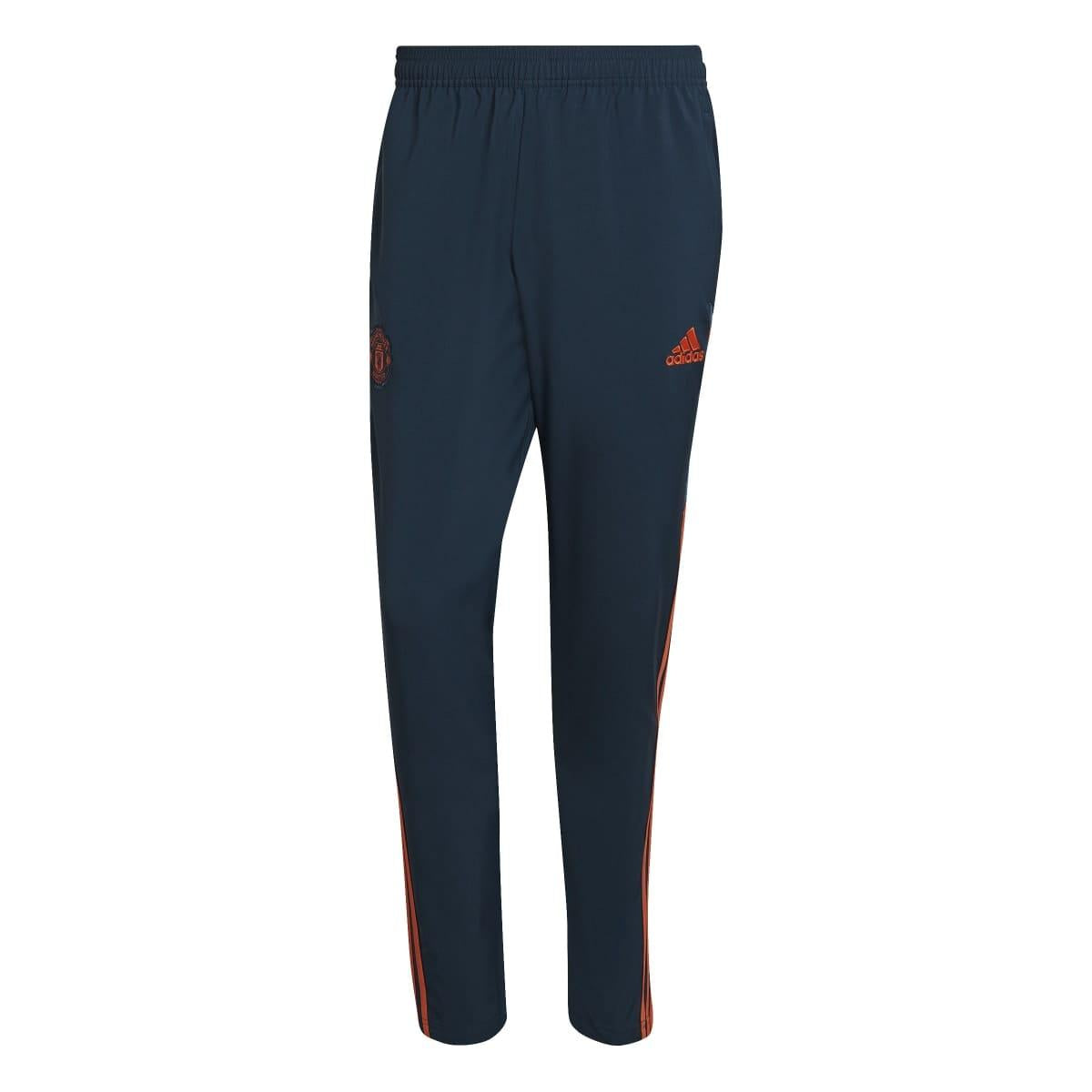 Navy - Front - Adidas Mens 2022-23 Manchester United FC Tracksuit Bottoms
