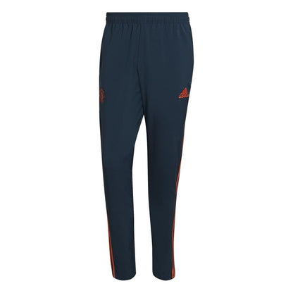 Navy - Front - Adidas Mens 2022-23 Manchester United FC Tracksuit Bottoms
