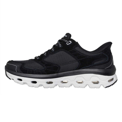 Black - Back - Skechers Womens-Ladies Paradisevalley Glide-Step Trainers