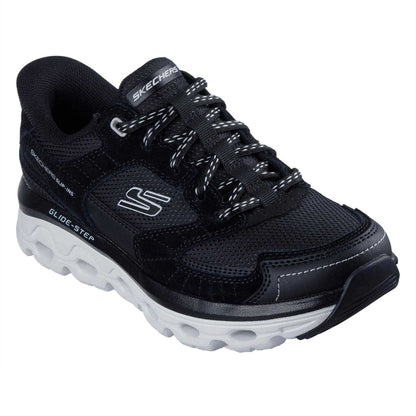 Black - Front - Skechers Womens-Ladies Paradisevalley Glide-Step Trainers