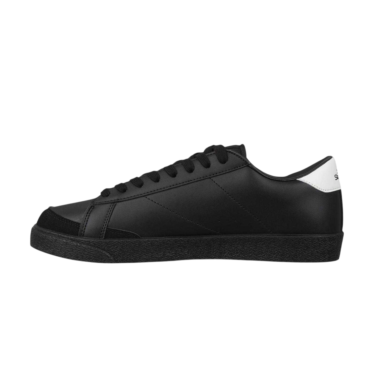 Black-White - Back - Slazenger Mens Court Trainers