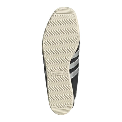 Black-Silver - Lifestyle - Adidas Womens-Ladies Paris 3 Stripes Leather Trainers