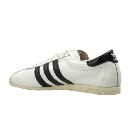 White-Black - Back - Adidas Womens-Ladies Paris 3 Stripes Leather Trainers