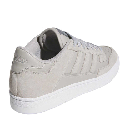 Grey-Beige-Cloud White - Back - Adidas Mens Rapid Court Low Trainers