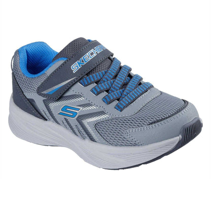 Grey-Blue - Front - Skechers Boys Microspec Tread Trainers
