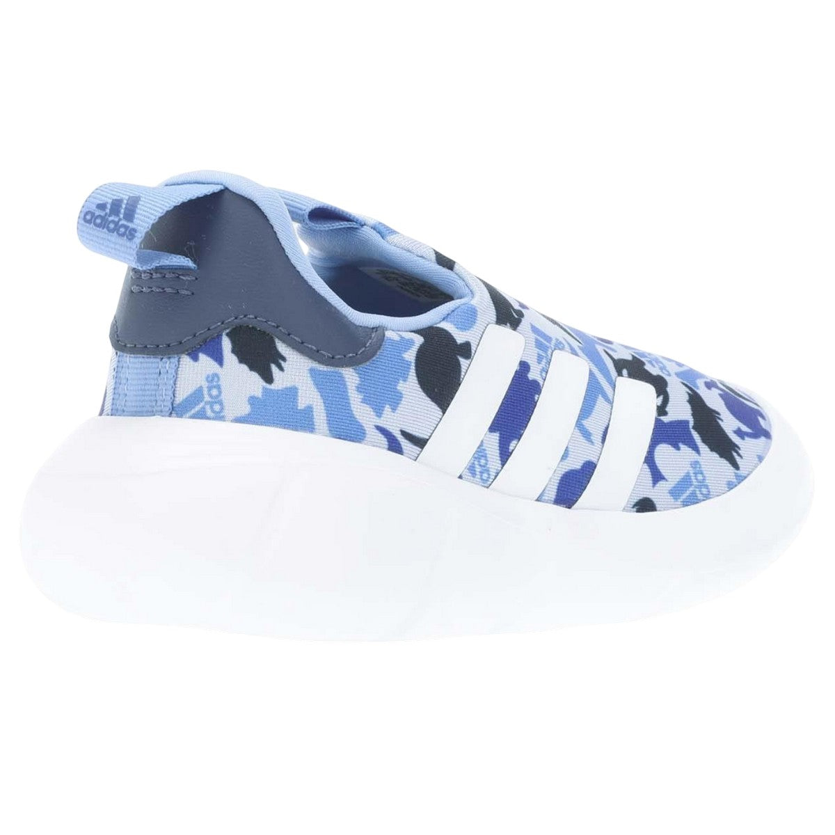 Blue-White - Back - Adidas Childrens-Kids Monofit Slip-on Trainers