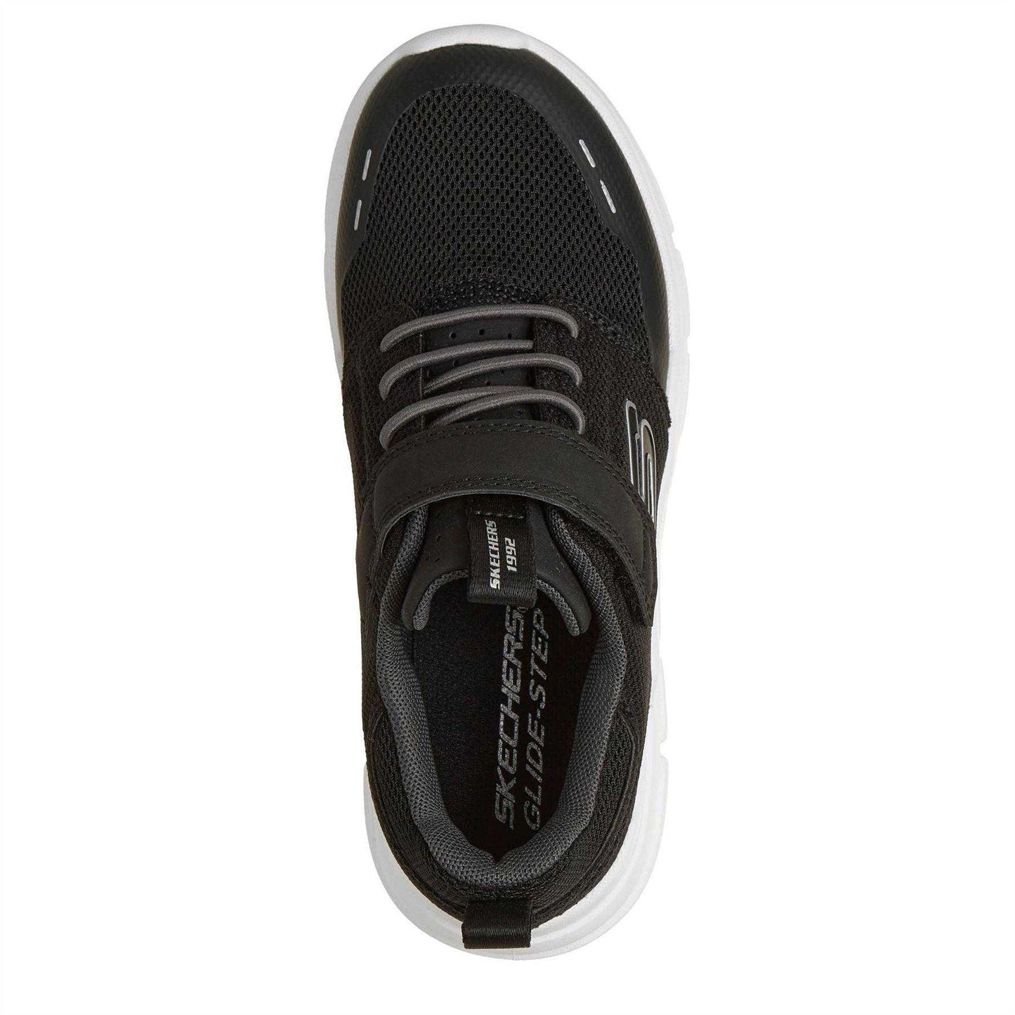 Black - Lifestyle - Skechers Boys Glide Step Flow Flow Trainers