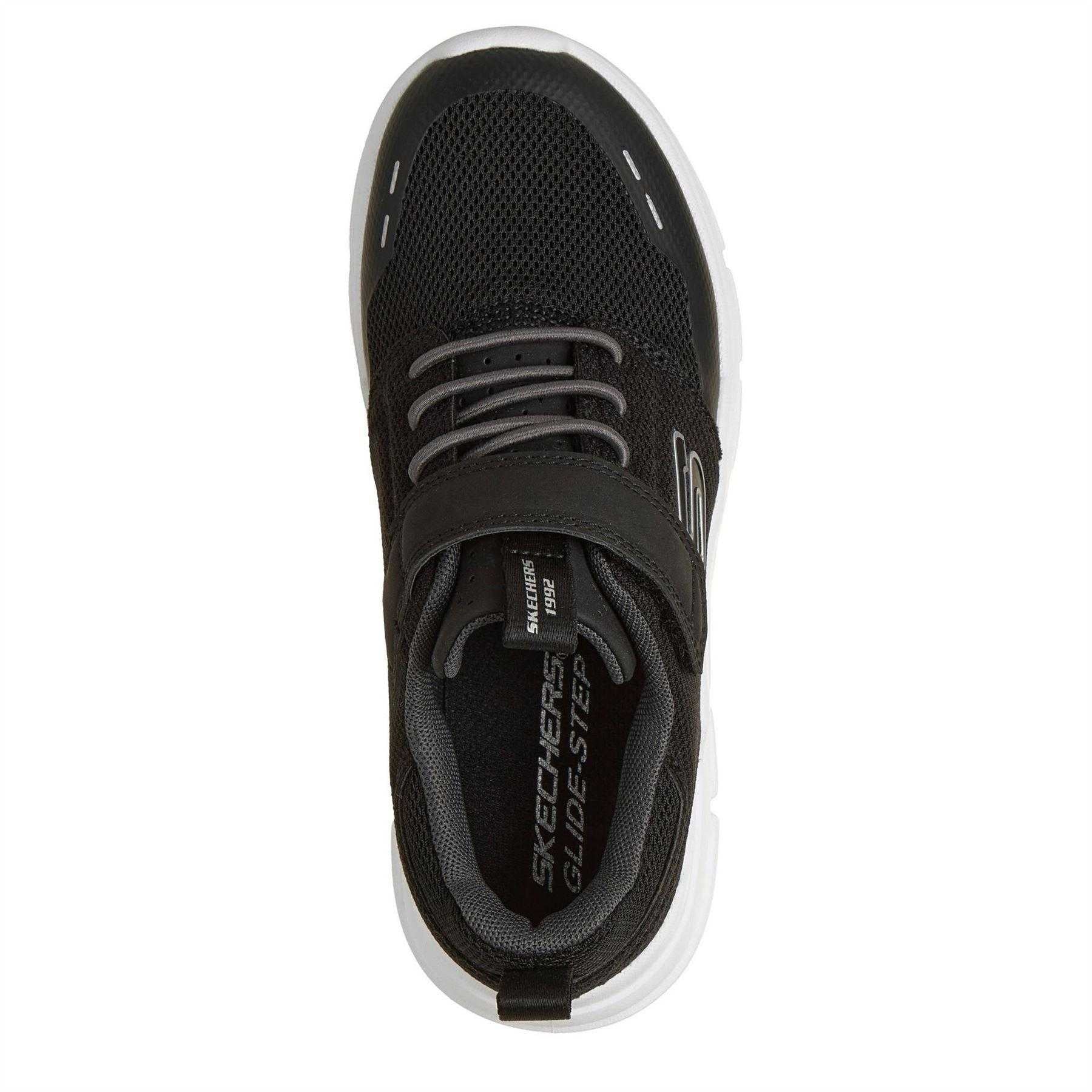 Black - Lifestyle - Skechers Boys Glide Step Flow Flow Trainers