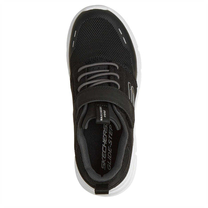 Black - Lifestyle - Skechers Boys Glide Step Flow Flow Trainers