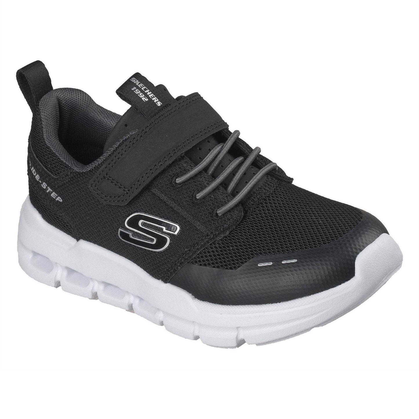 Black - Front - Skechers Boys Glide Step Flow Flow Trainers